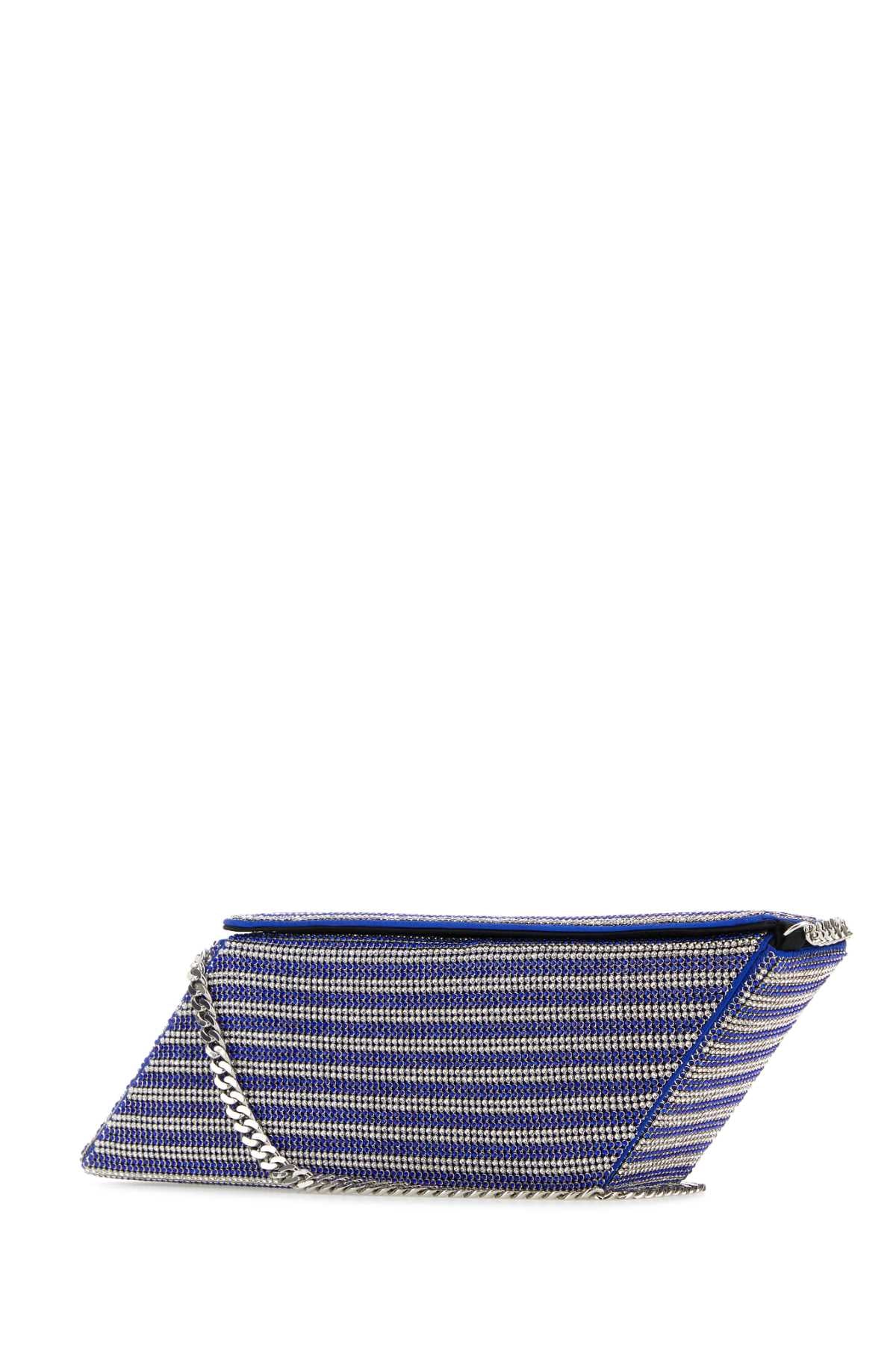 KARA Two-Tone Rhinestones Mini Clutch