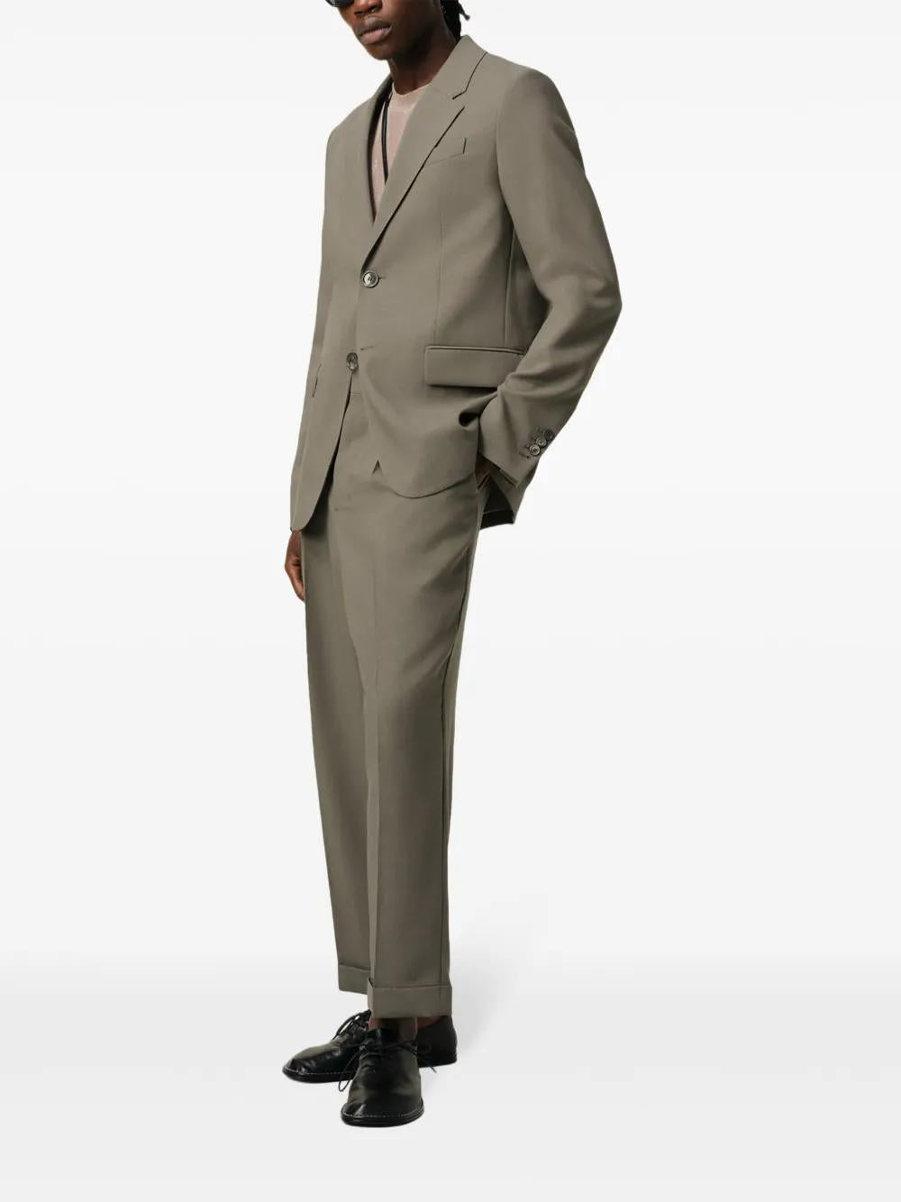 AMI PARIS Two-Button Virgin Wool Jacket - Size 48