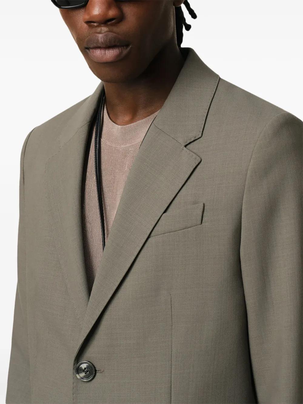 AMI PARIS Two-Button Virgin Wool Jacket - Size 48