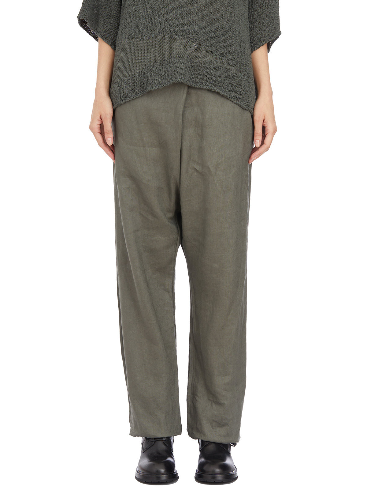 STUDIO B3 Linen Trousers for Women - Size S