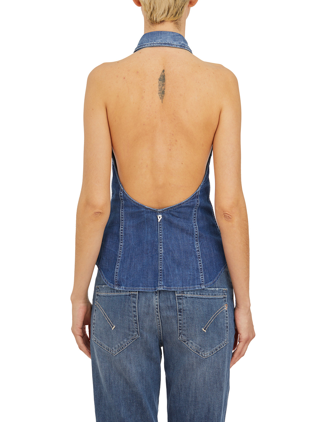 DONDUP Classic Denim Vest - Size 42