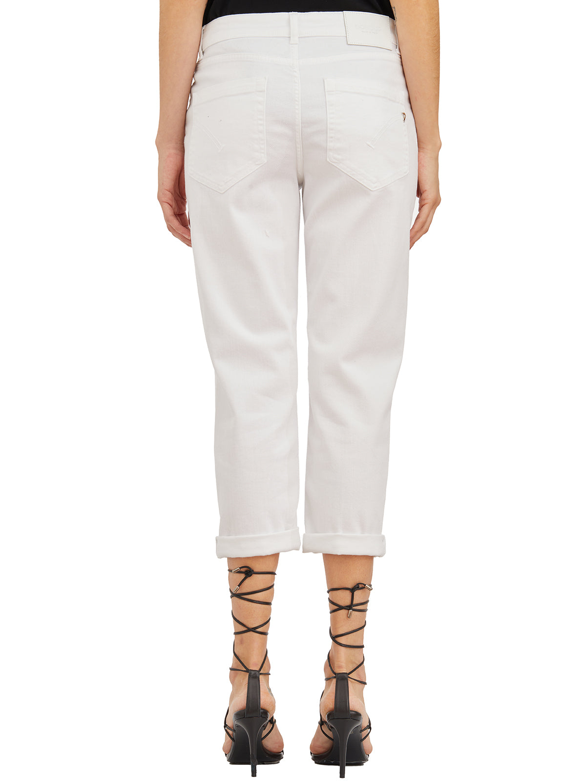 DONDUP Cropped Jeans with Jewel Buttons - Size 26