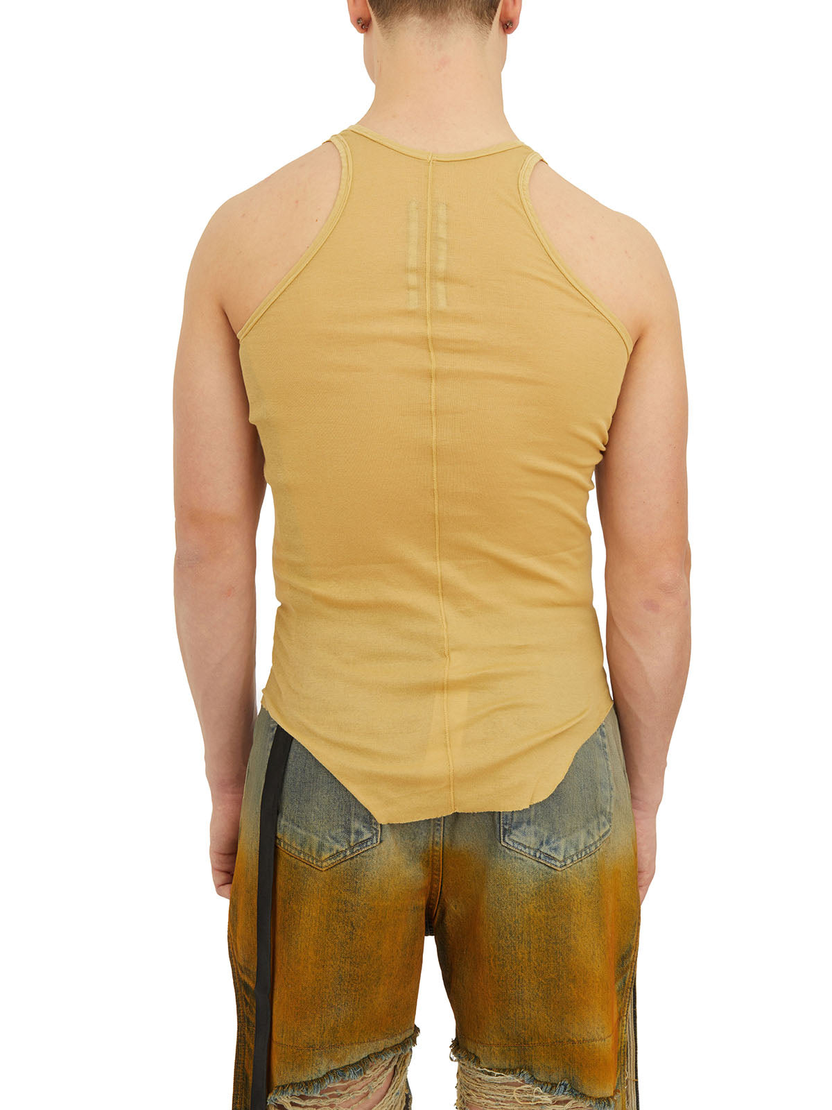 DRKSHDW Raw Cut Round Neck Tank Top - Size S