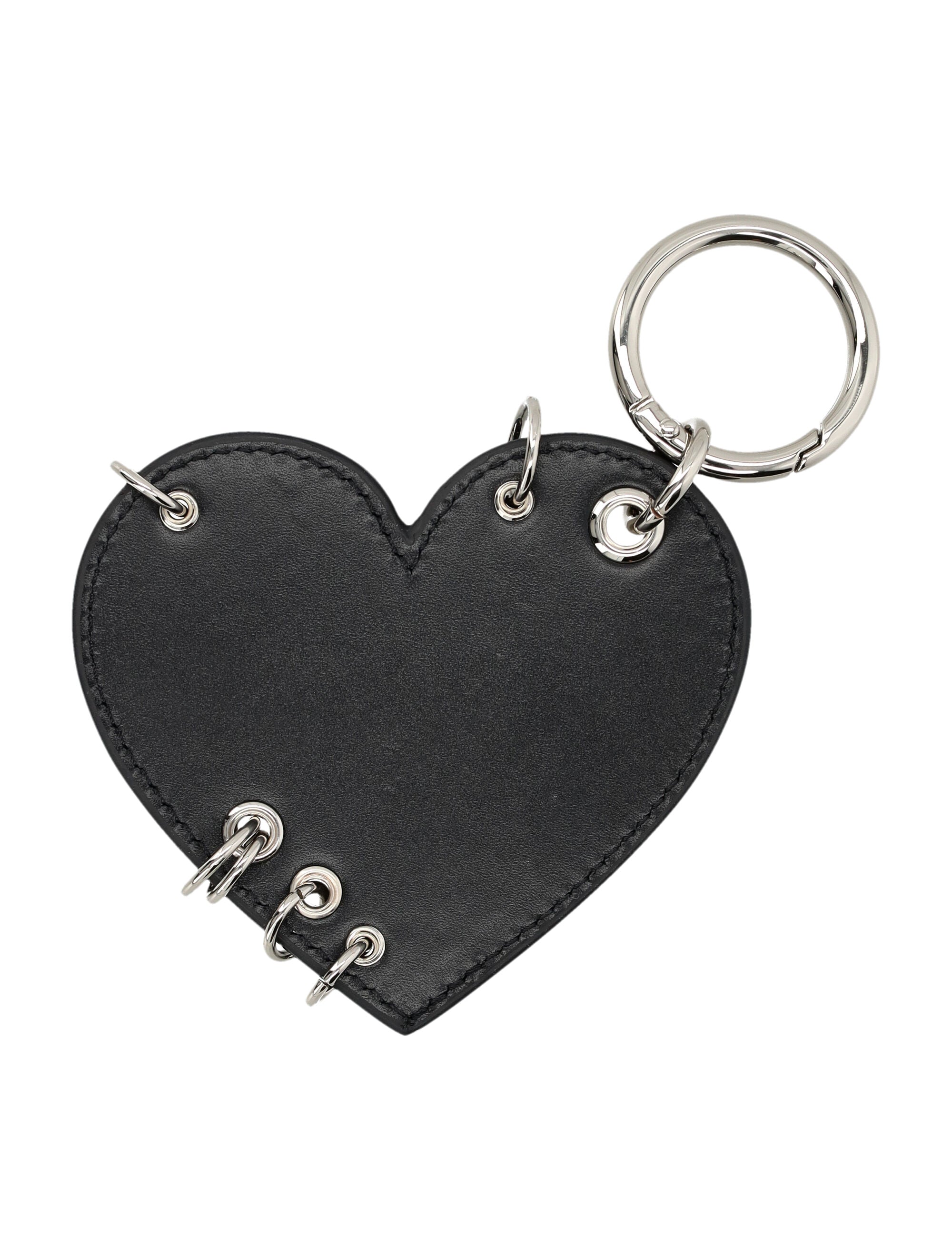 JUSTINE CLENQUET Heart-Shaped Keychain with Edgy Accents