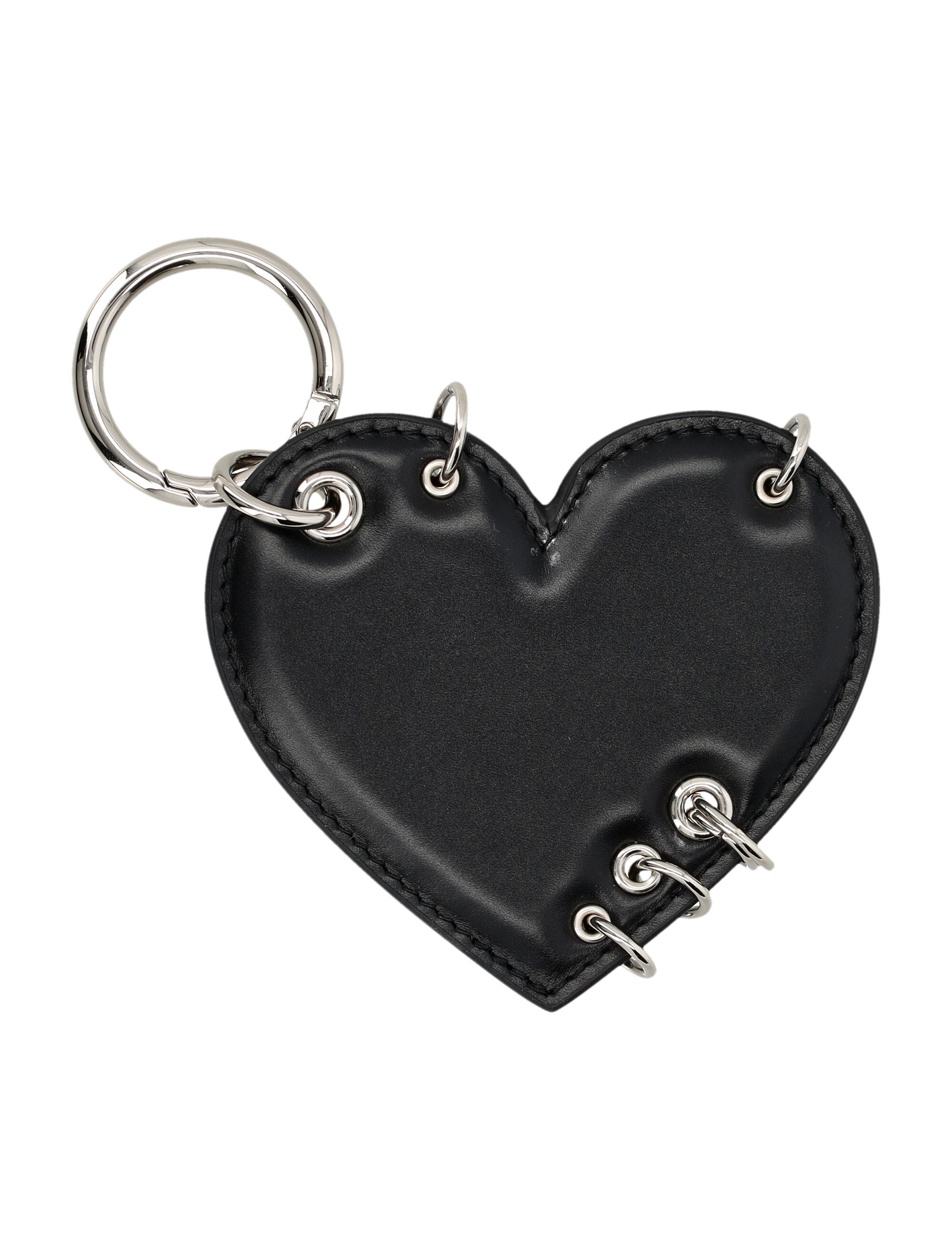 JUSTINE CLENQUET Heart-Shaped Keychain with Edgy Accents