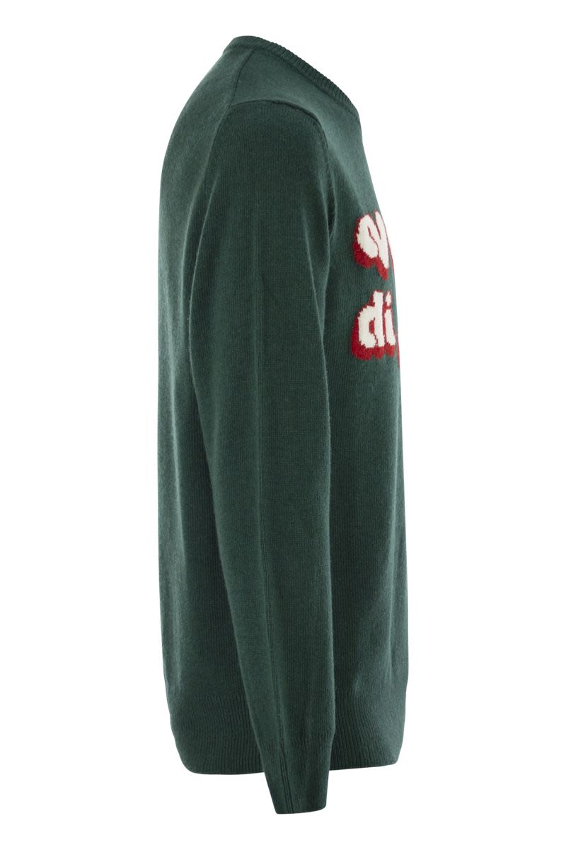 MC2 SAINT BARTH Men's Crew Neck Sweater with Embroidered Front