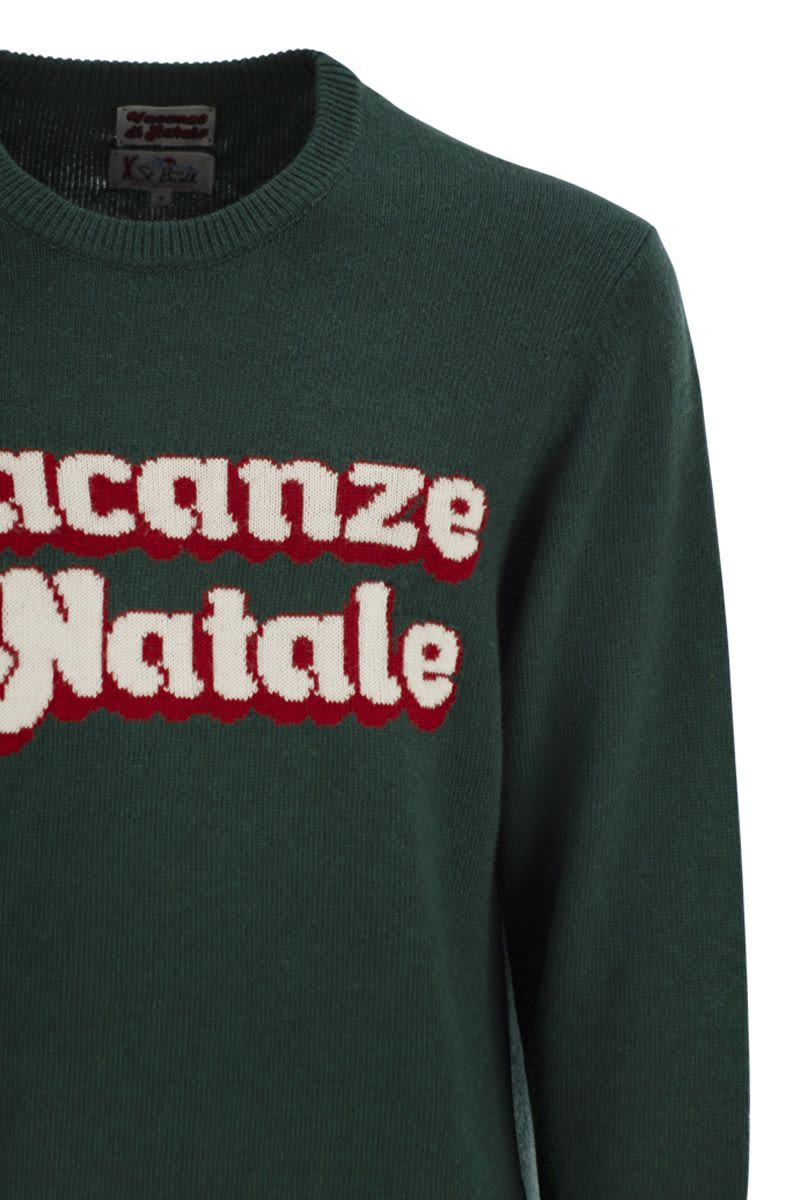 MC2 SAINT BARTH Men's Crew Neck Sweater with Embroidered Front