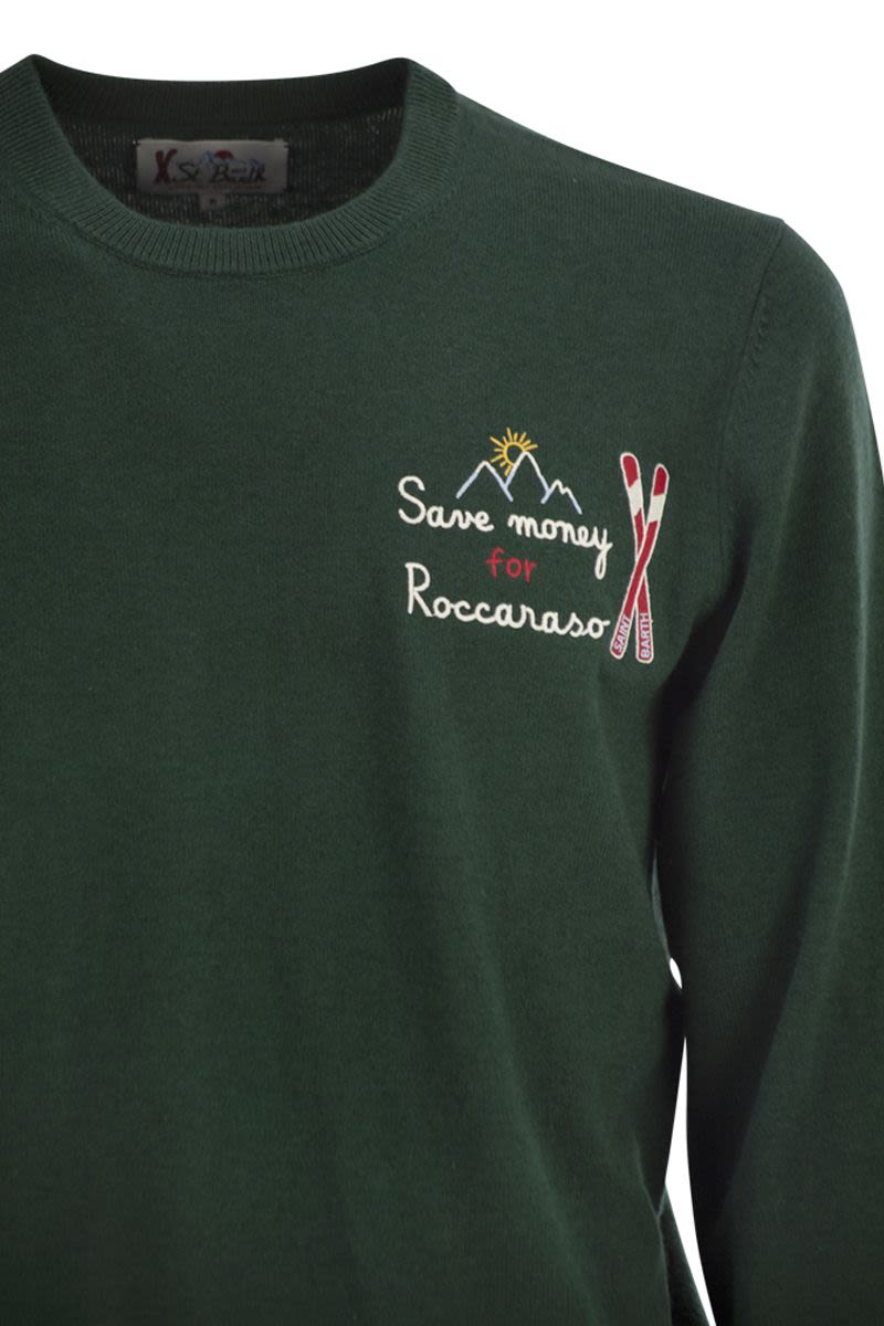 MC2 SAINT BARTH Elegant Crew Neck Jumper with Embroidered Detail for Men