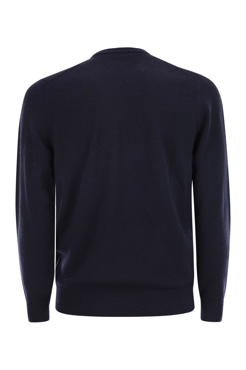 MC2 SAINT BARTH Elegant Crew Neck Jumper with Embroidered Details for Men
