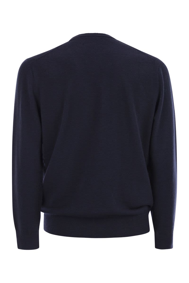 MC2 SAINT BARTH Men's Crew Neck Jumper with Embroidered Detail