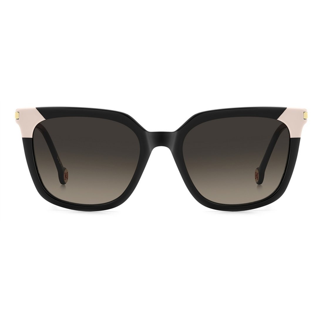 CAROLINA HERRERA Elegant Women's Mini Sunglasses with Brown Shaded Lenses