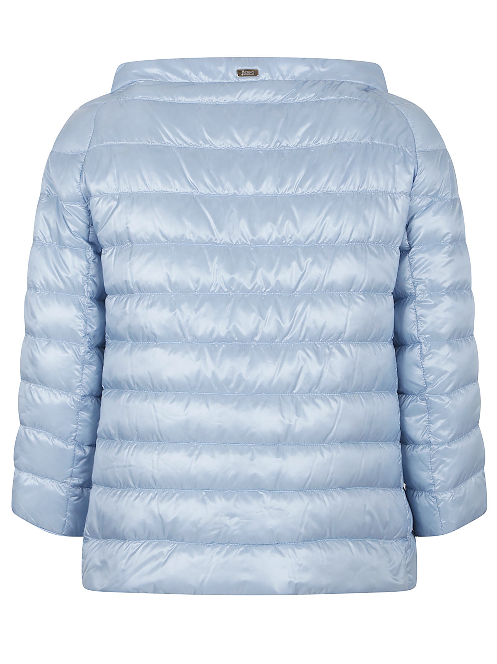 HERNO Lightweight Padded Jacket with Boat Neckline for Women - Spring Summer 25