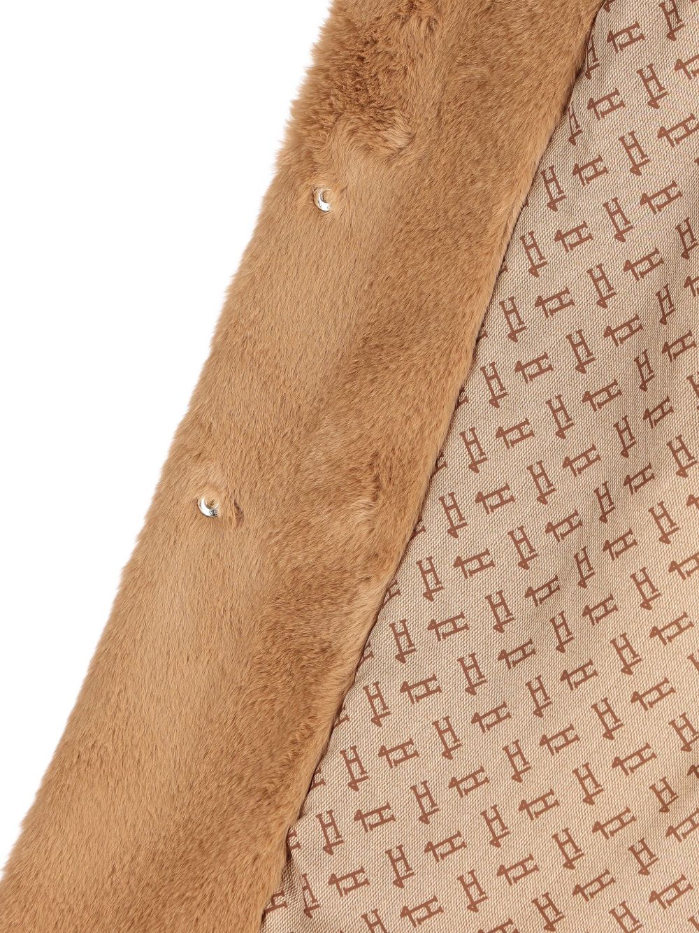 HERNO Luxurious Beaver-Effect Faux Fur Coat for Women