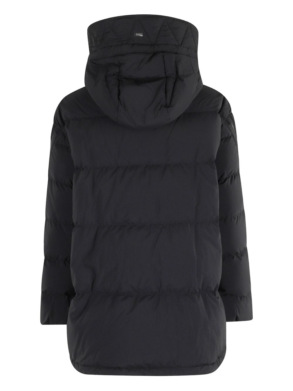 HERNO A-Shape Quilted Down Jacket with Hood for Women