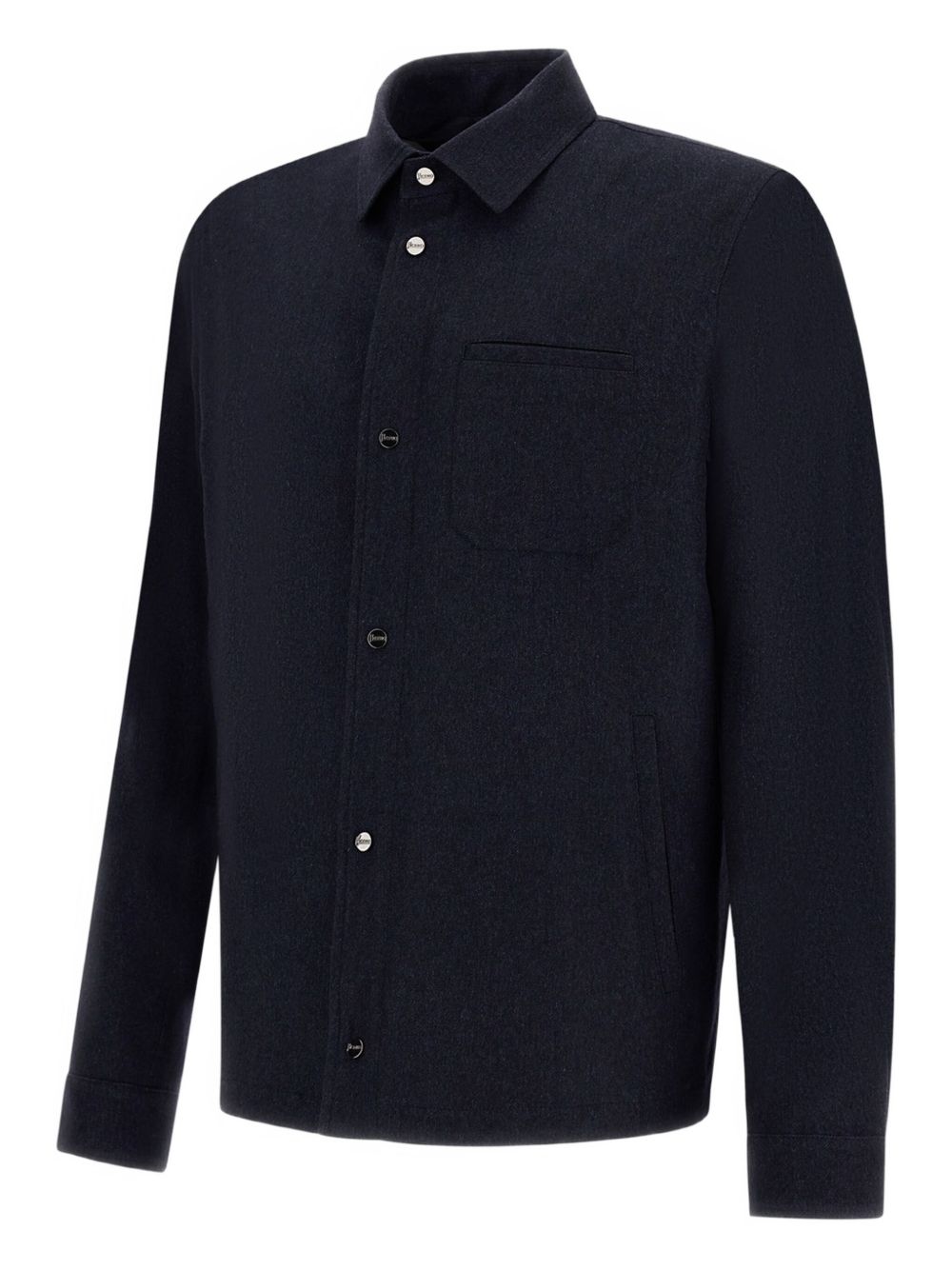 HERNO Chic Cashmere Silk Shirt Jacket for Men - FW25
