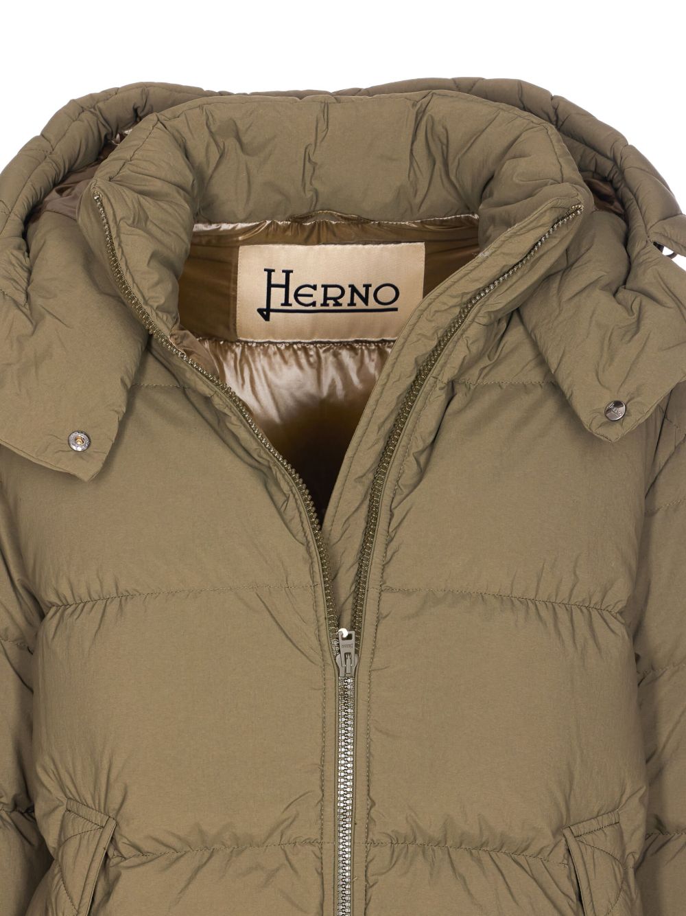 HERNO Hooded Mini Down Jacket