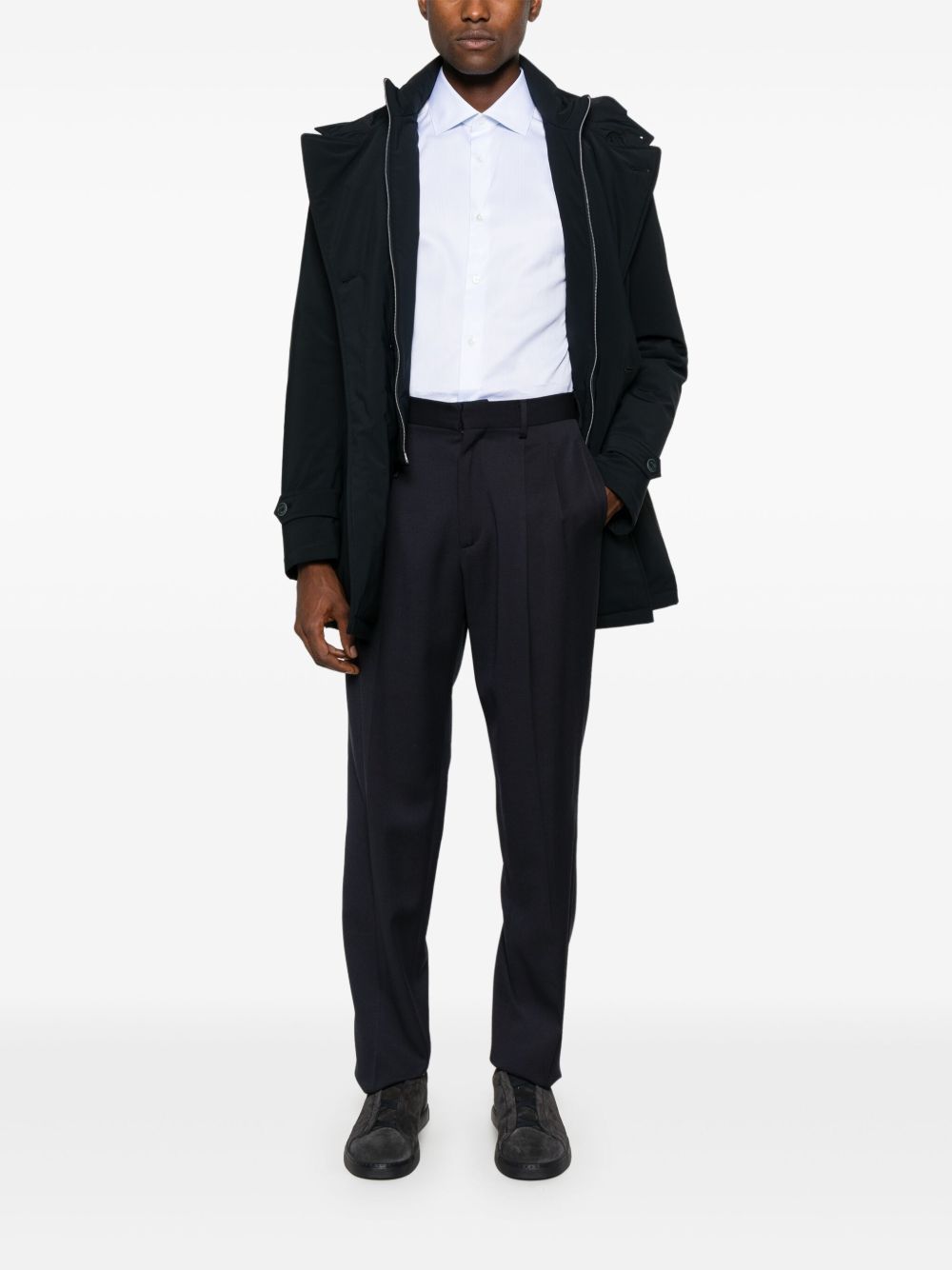 HERNO Double-Breasted Peacoat for Men - Fall Winter 25/26