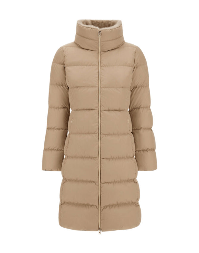 HERNO Slim Fit Faux Fur Collar Jacket