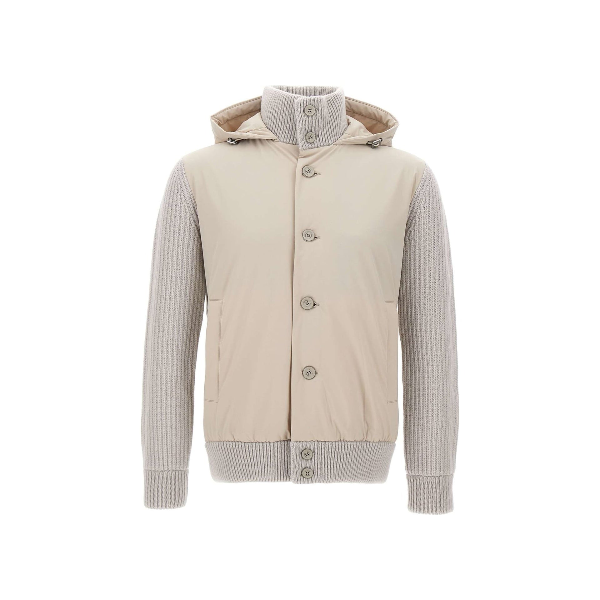 HERNO Hooded Knit Jacket for Men - Stylish & Warm
