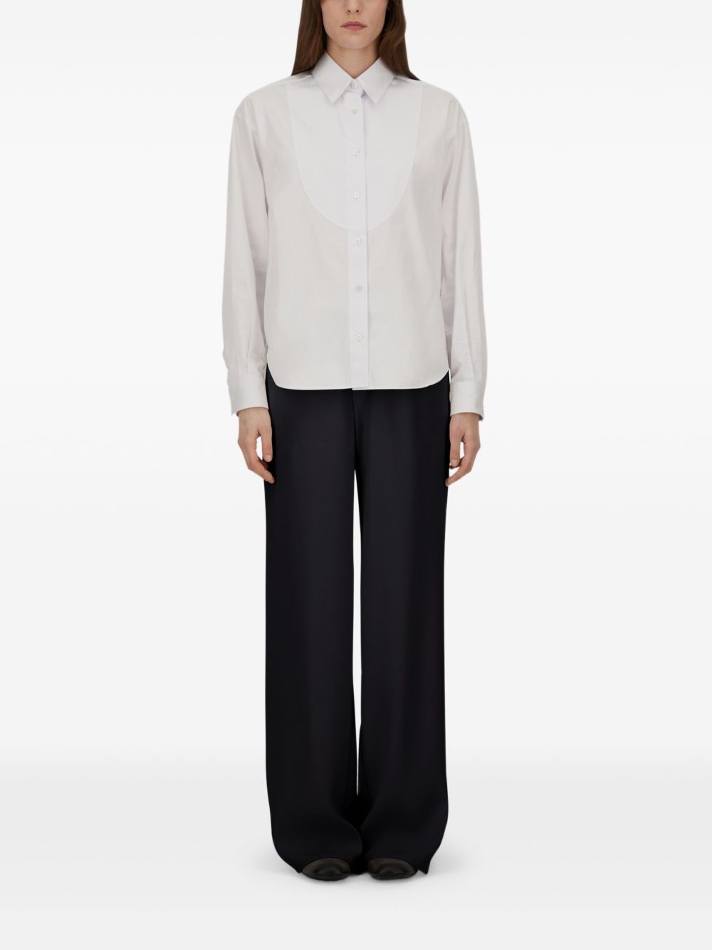 HERNO Relaxed Leg Stretch Satin Trousers for Women