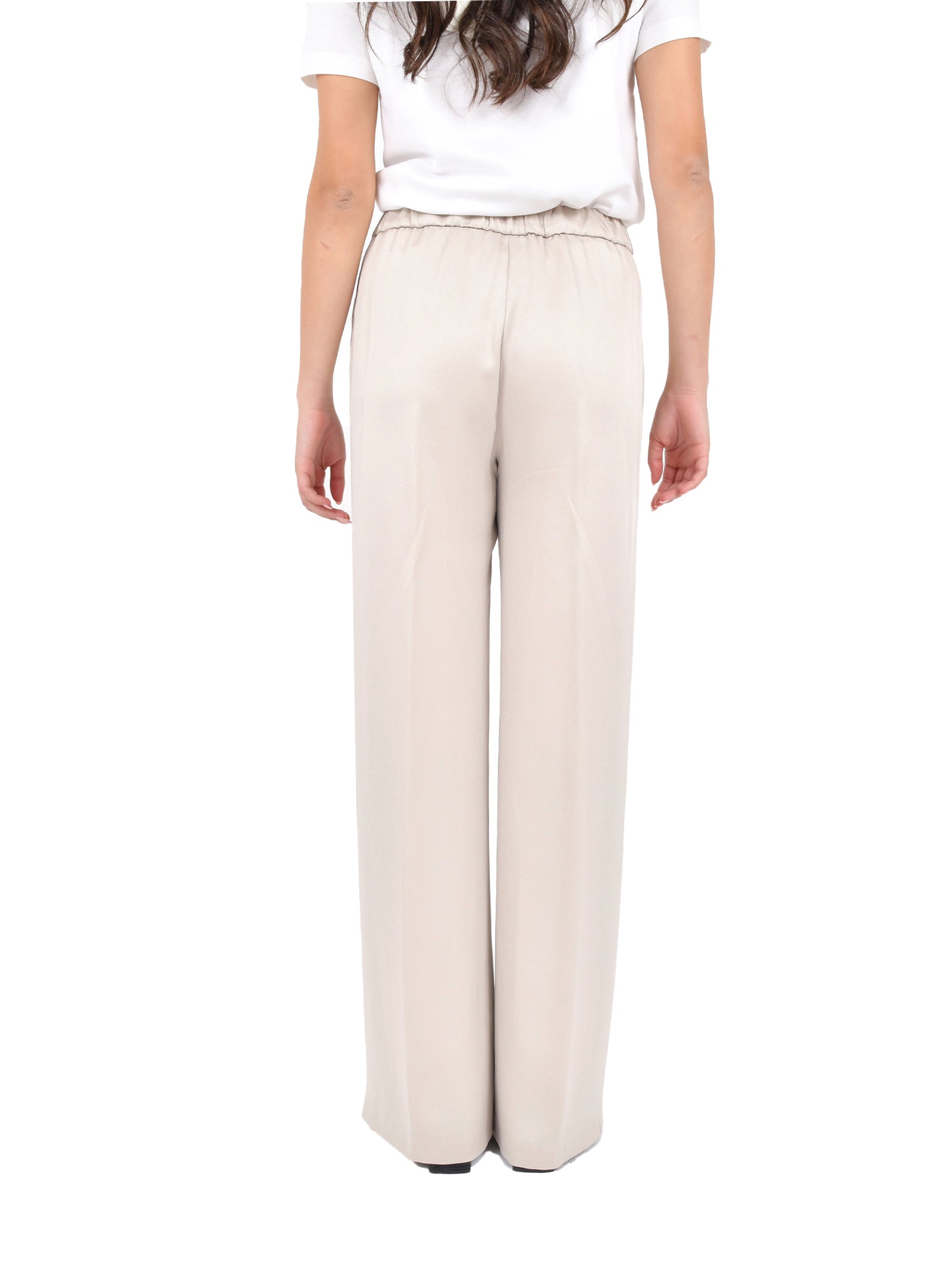 HERNO Chantilly Trousers with Drawstring Waist