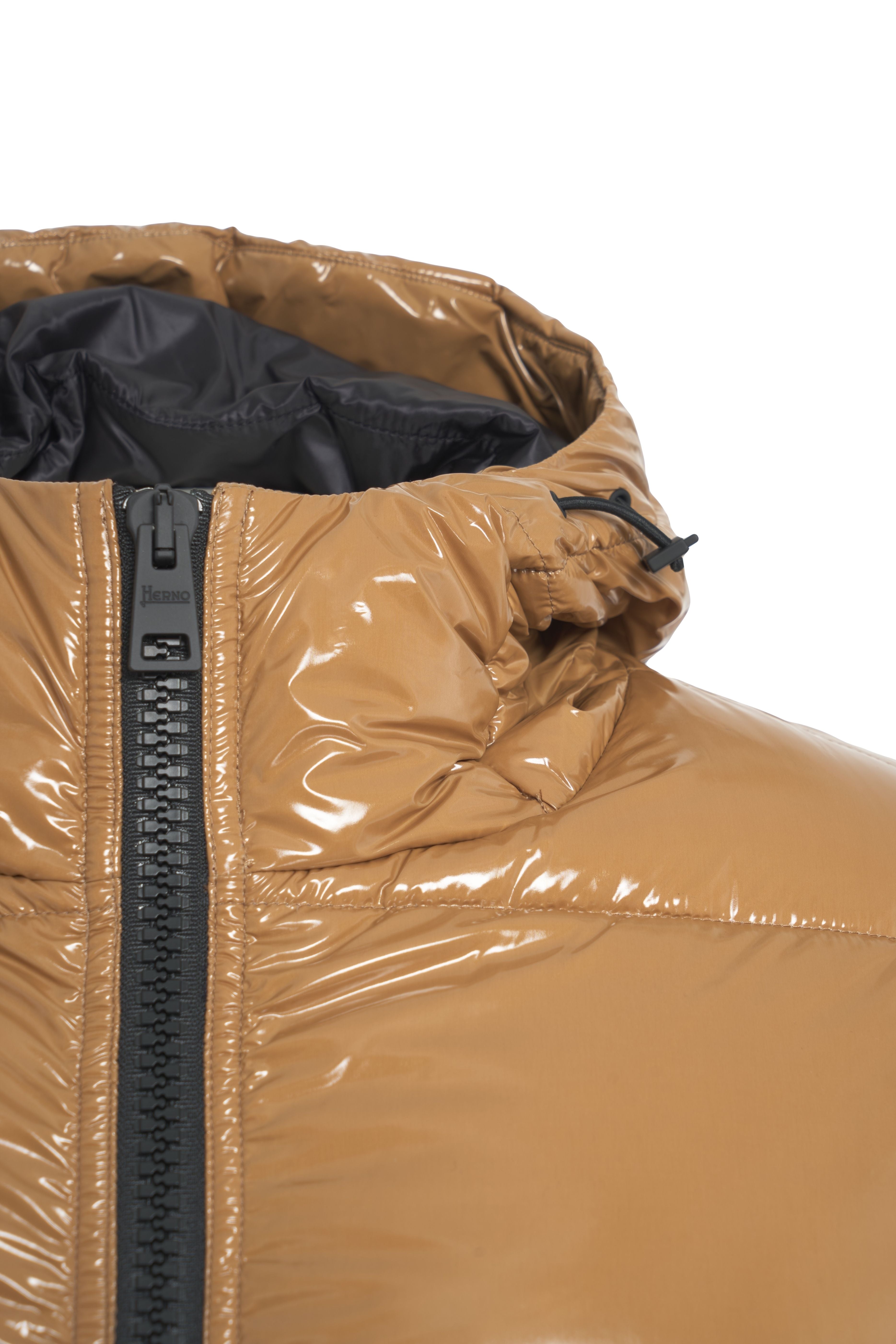 HERNO Men's Quilted Down Jacket with Integrated Hood
