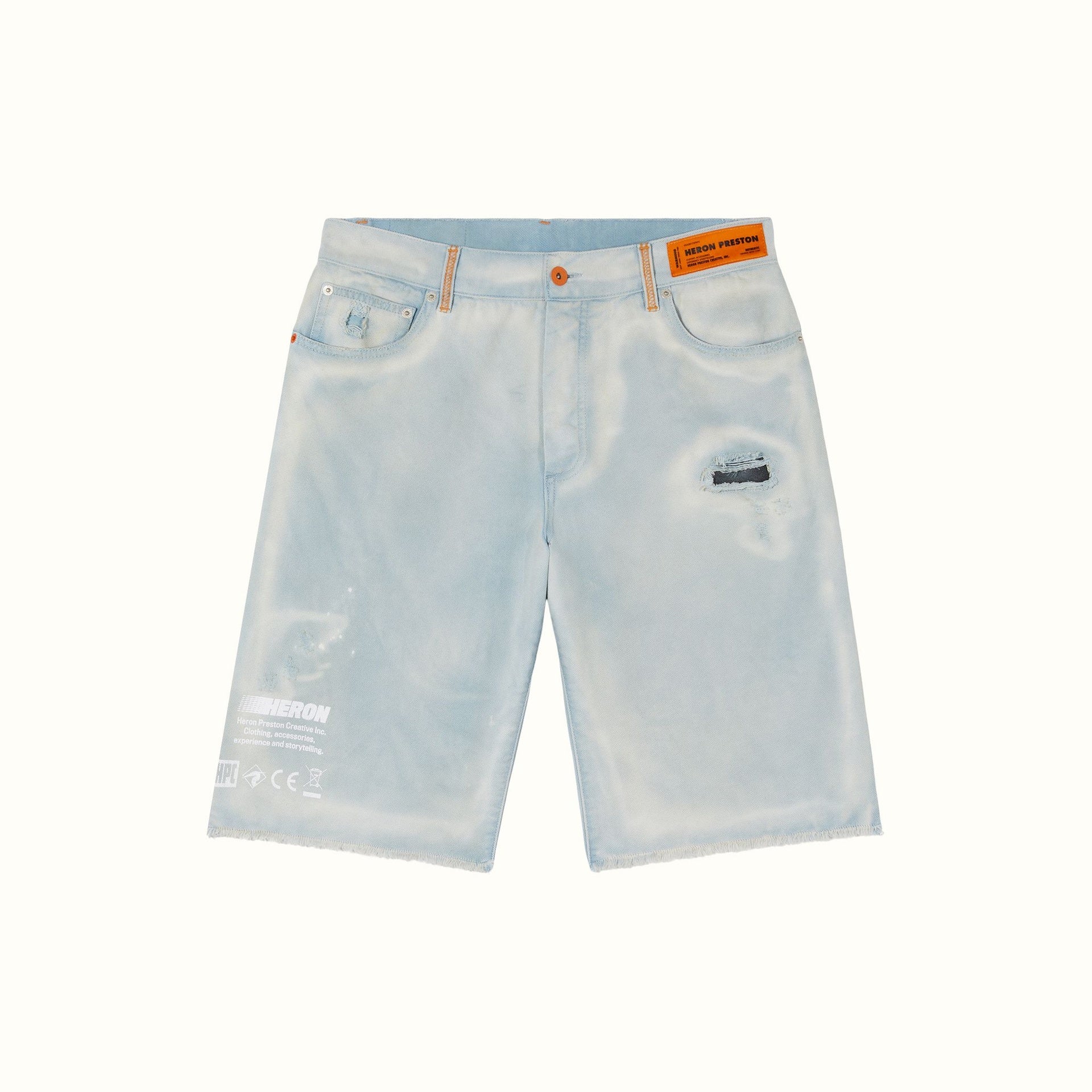 HERON PRESTON Men's Mini Denim Shorts - Size 32