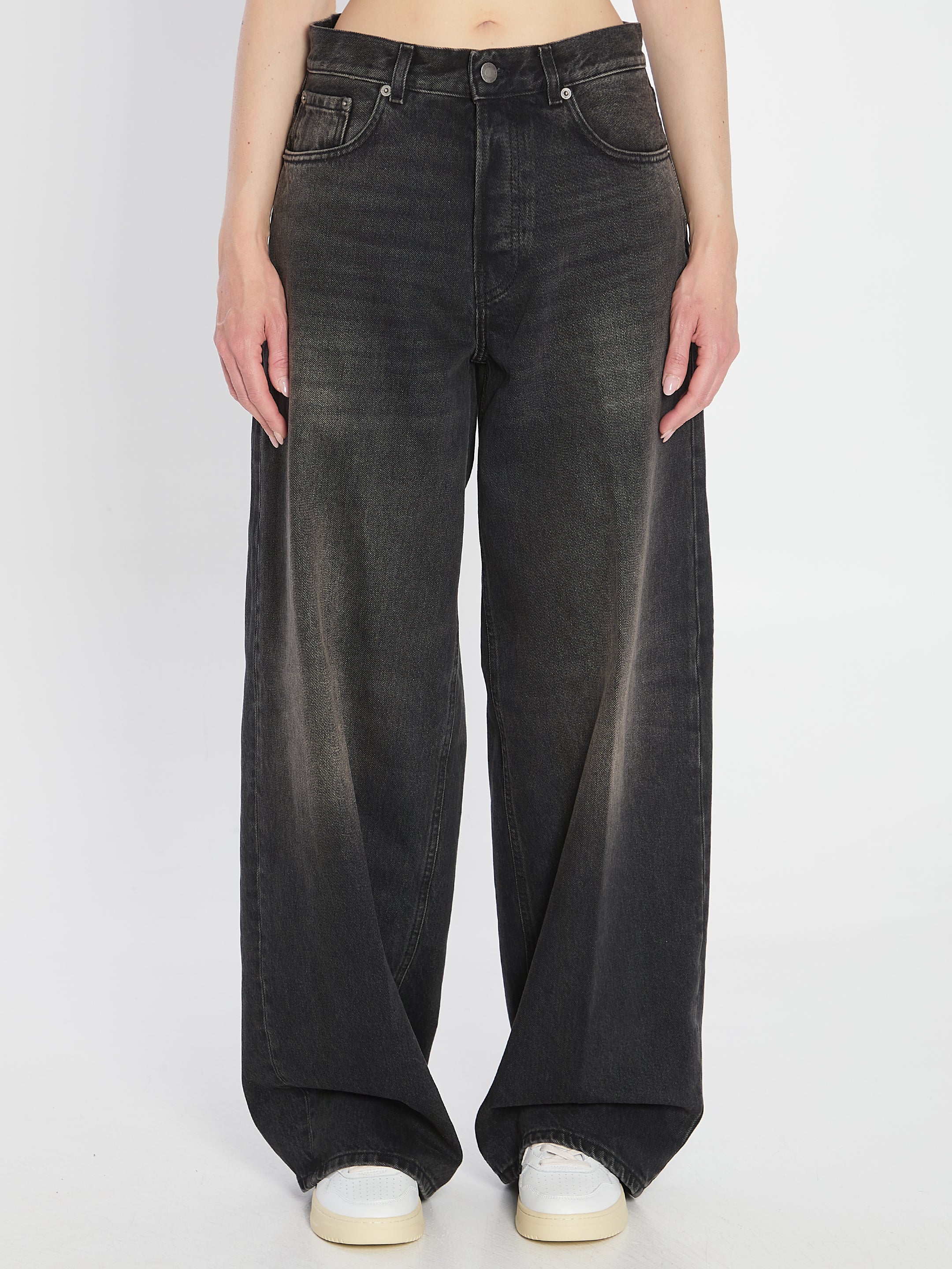 HAIKURE Wide Leg Relaxed Fit Denim Trousers - Size 26