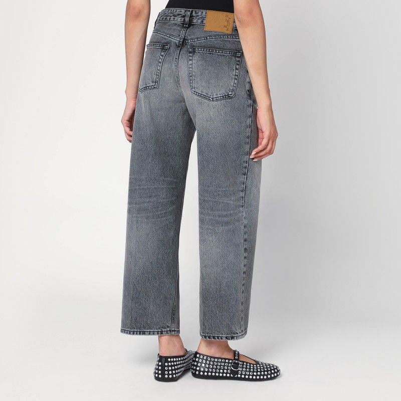 HAIKURE Wide Washed Effect Jeans for Women