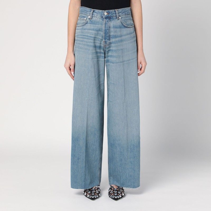 HAIKURE Wide Washed High-Waist Jeans