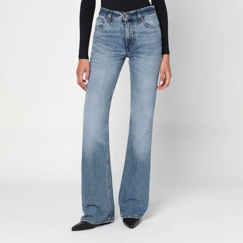 HAIKURE Flared Flora High-Waist Jeans