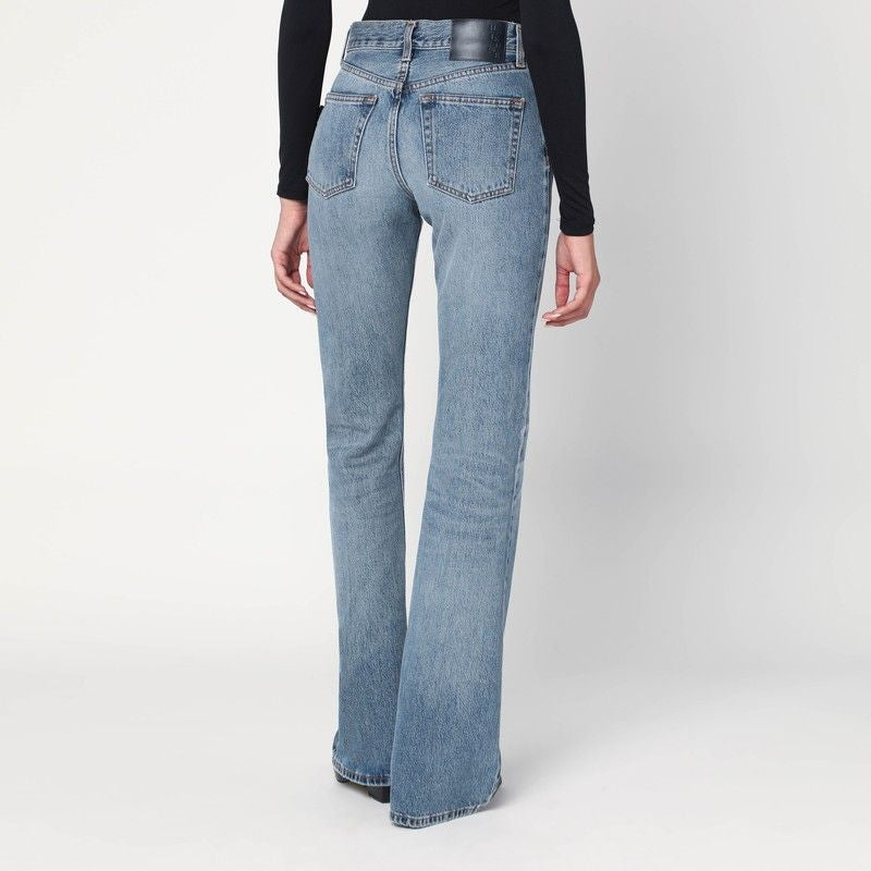 HAIKURE Flared Flora High-Waist Jeans