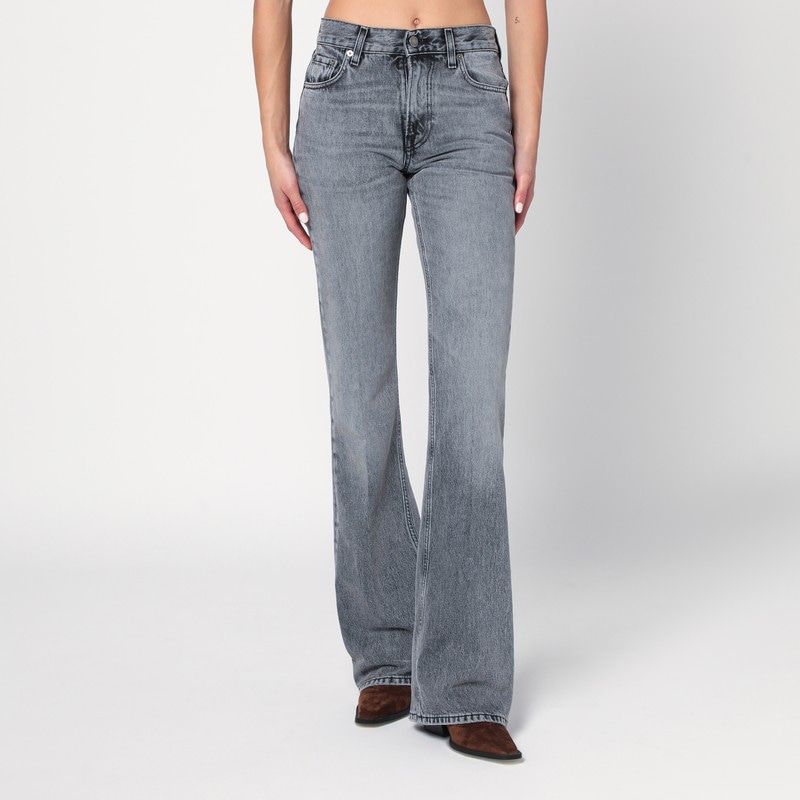 HAIKURE Floral Washed Denim Jeans for Women