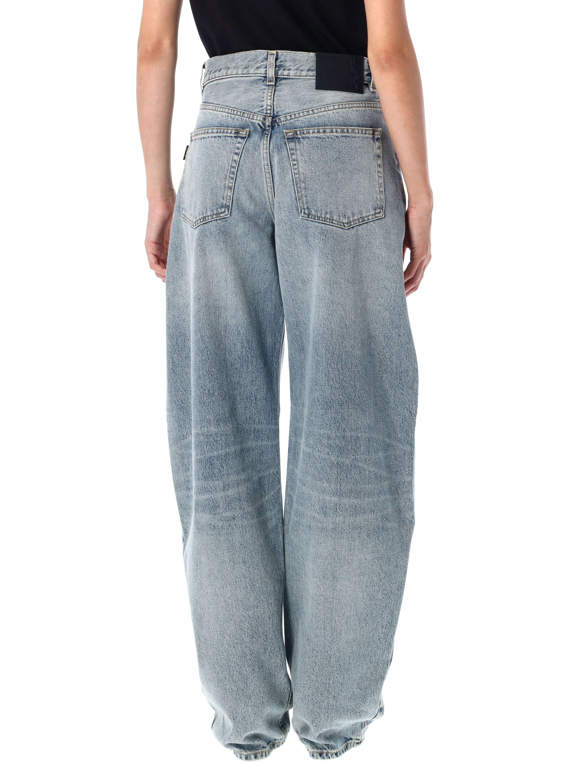 HAIKURE Women's Mid-Rise Balloon Denim Pants - Size 27