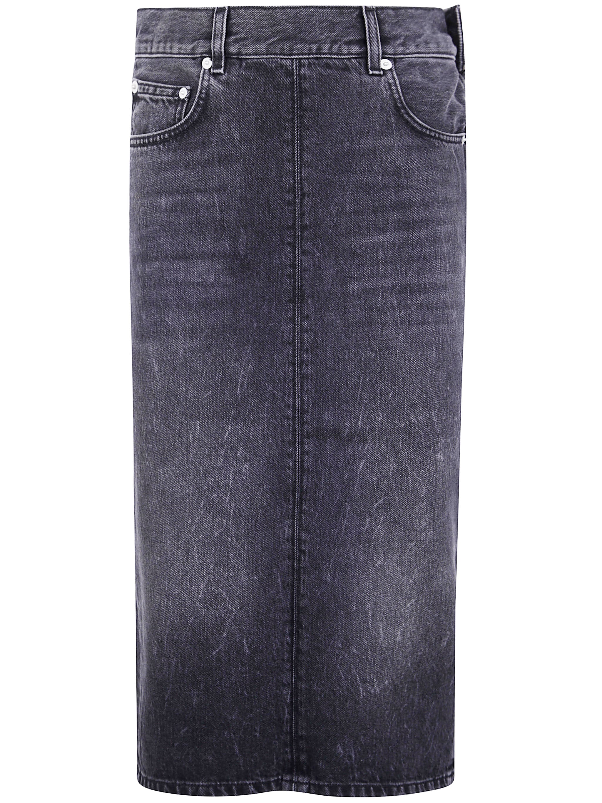 HAIKURE Authentic Denim Knee-Length Skirt