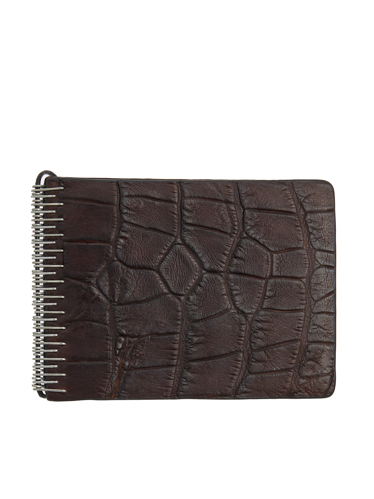 ISAAC SELLAM Mini Alligator Leather Wallet for Men
