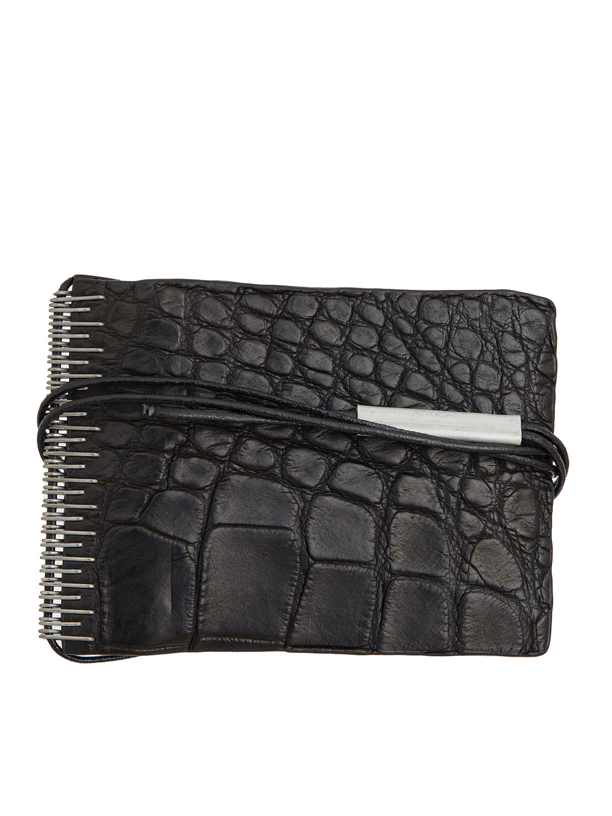 ISAAC SELLAM Mini Alligator Skin Wallet for Men