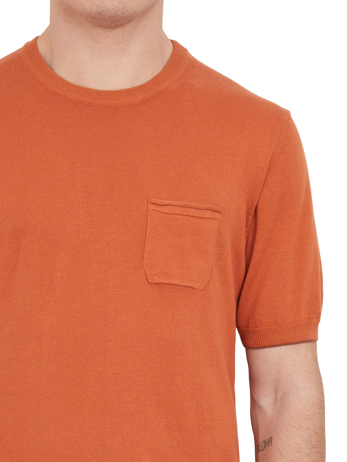 DANIELE ALESSANDRINI Essential Crew Neck T-Shirt with Pocket for Men