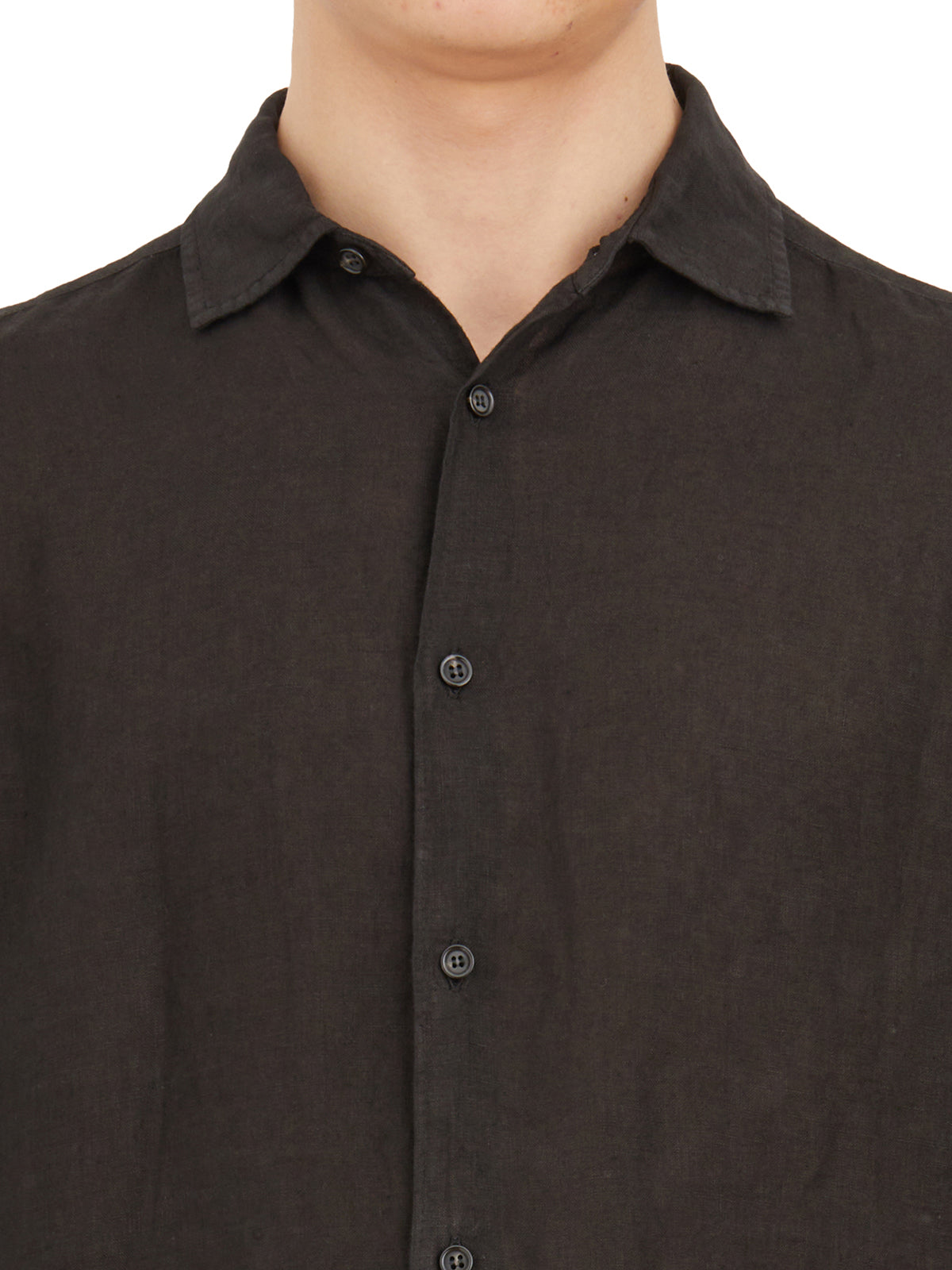 PAOLO PECORA Linen Button-Up Shirt - Size 48