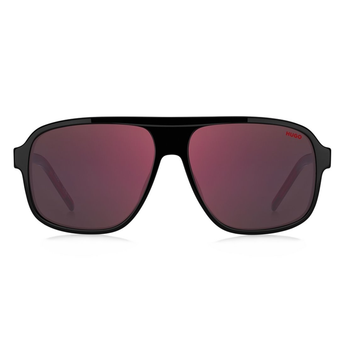 HUGO BOSS Men's Sunglasses with Red Mirror Lenses
