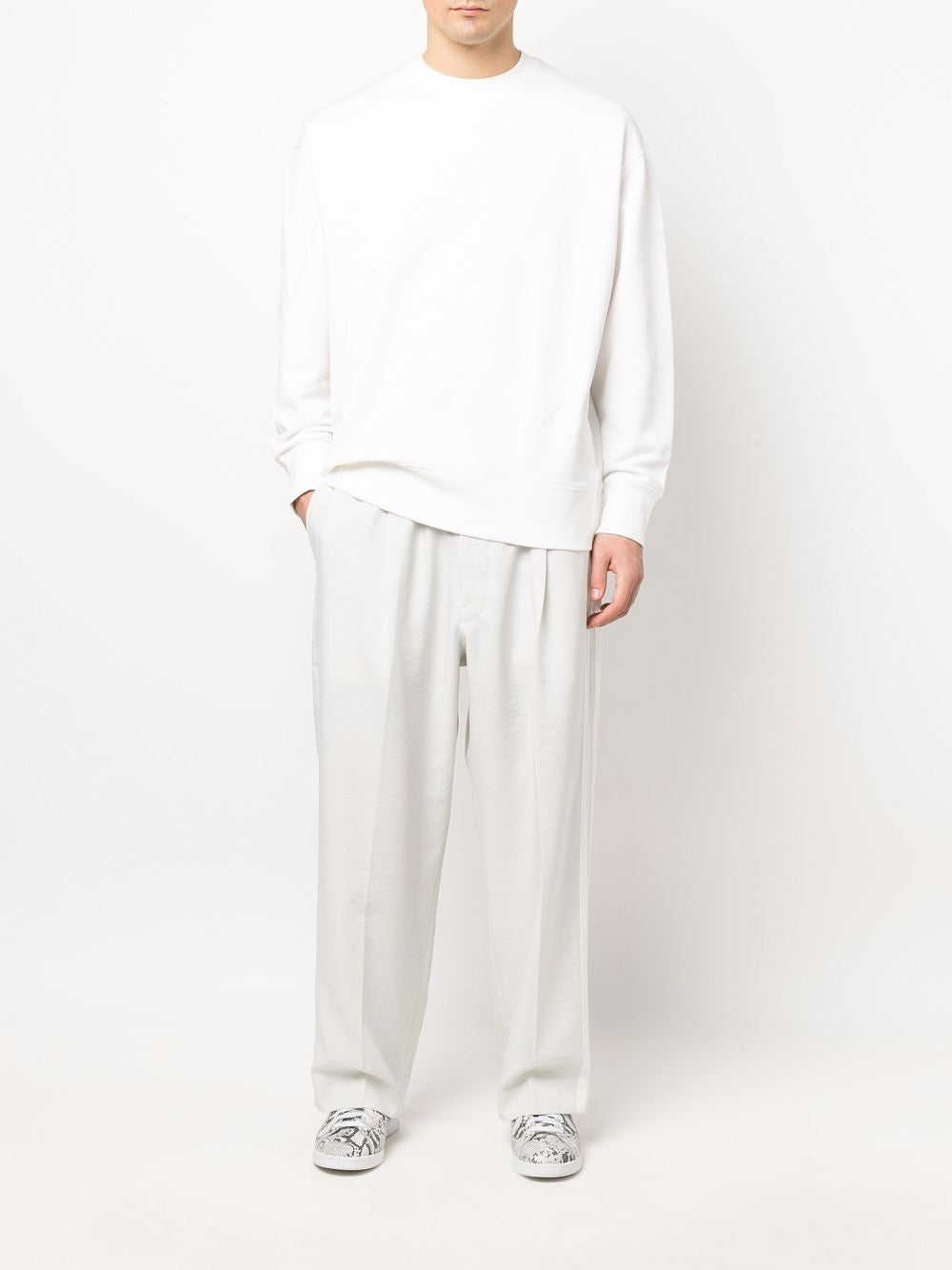 Y-3 Logo Crew Sweatshirt for Men