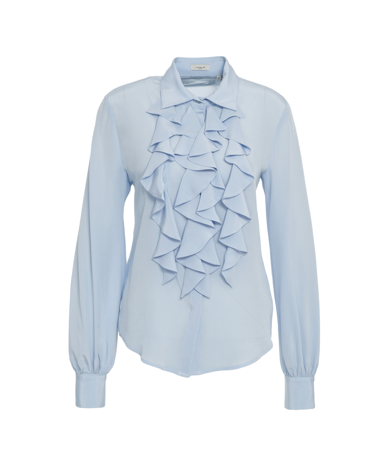 HIMON'S Women's Ruffled Long Sleeve Blouse