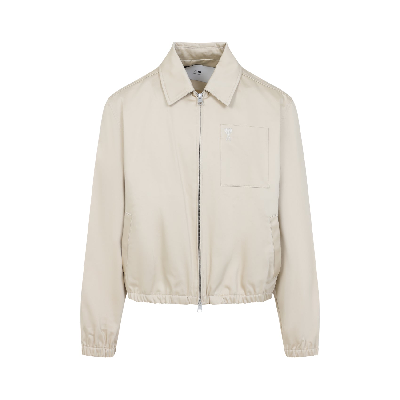 AMI PARIS Men's Zipped Mini Jacket for SS25