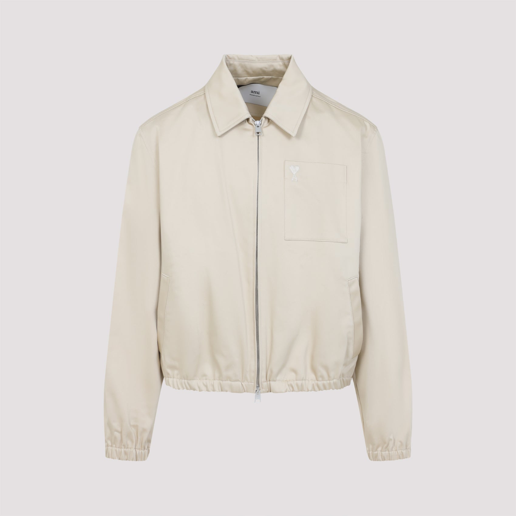 AMI PARIS Men's Zipped Mini Jacket for SS25
