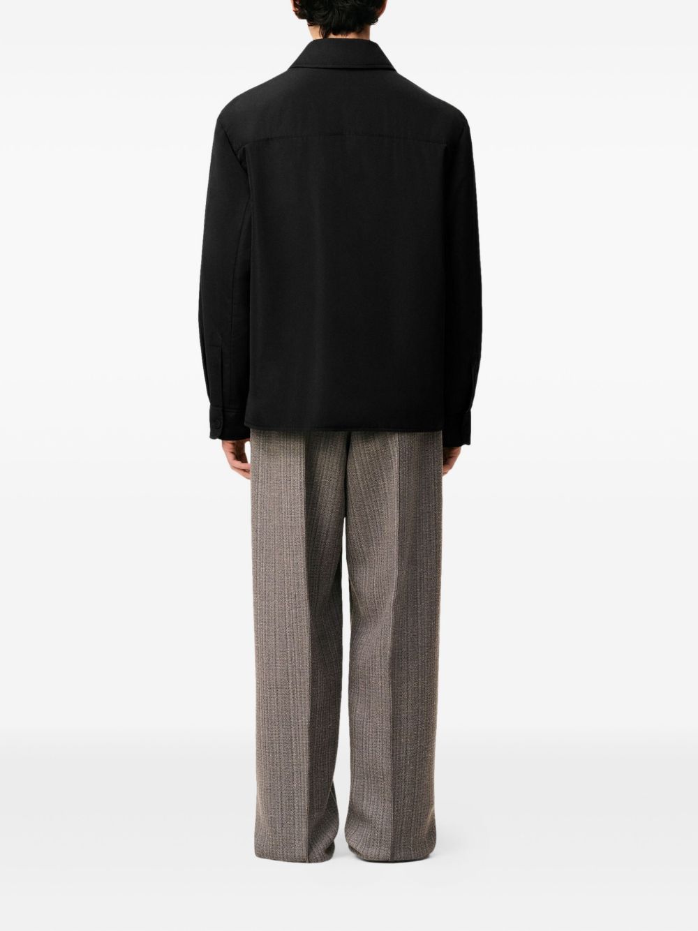 AMI PARIS Padded Overshirt with Snap Button Closure for Men