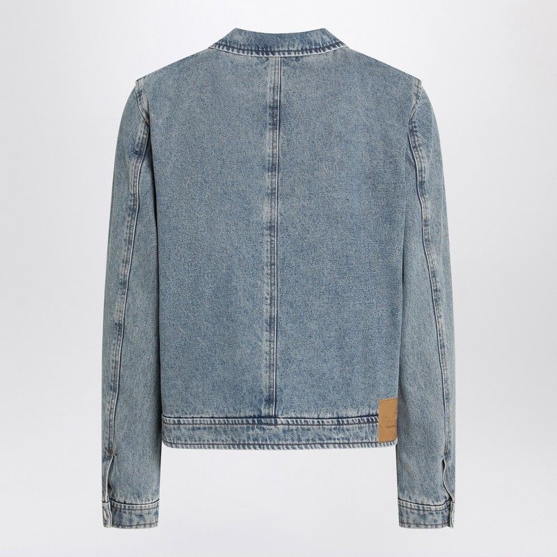 AMI PARIS Denim Zip-Up Jacket for Men