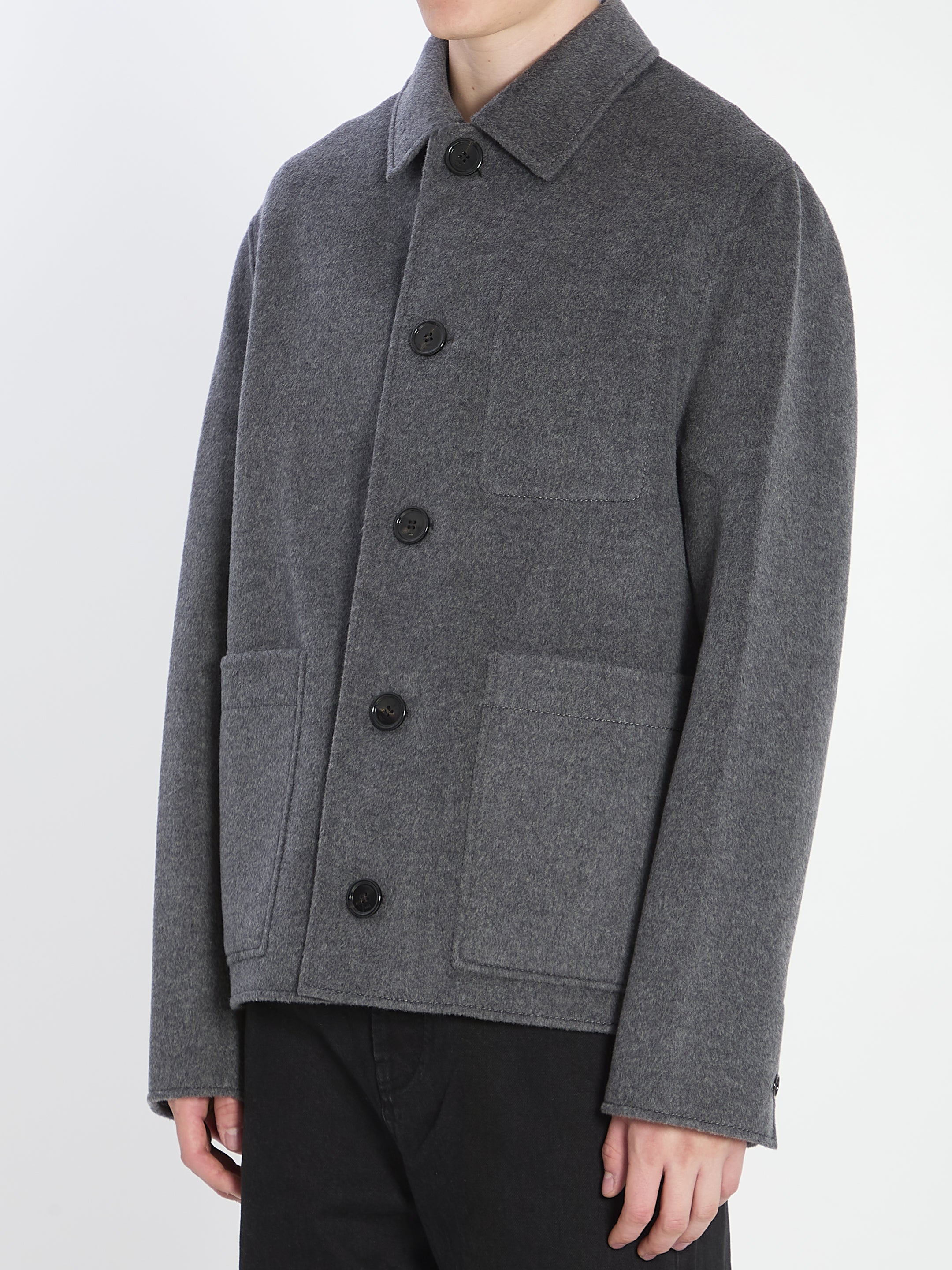 AMI PARIS Wool and Cashmere Jacket - Size L