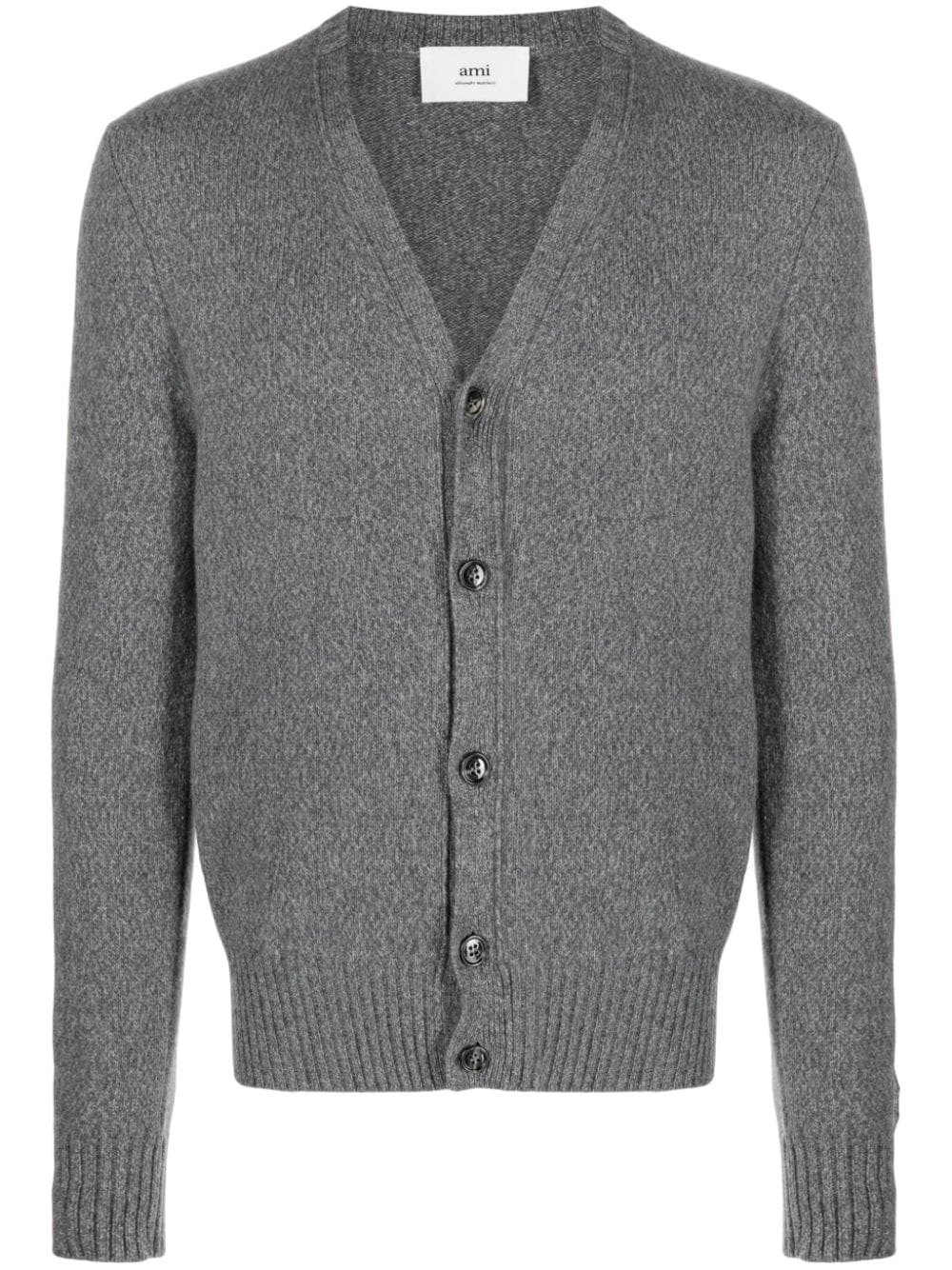 AMI PARIS Regular Fit Wool Cardigan - Men's Large