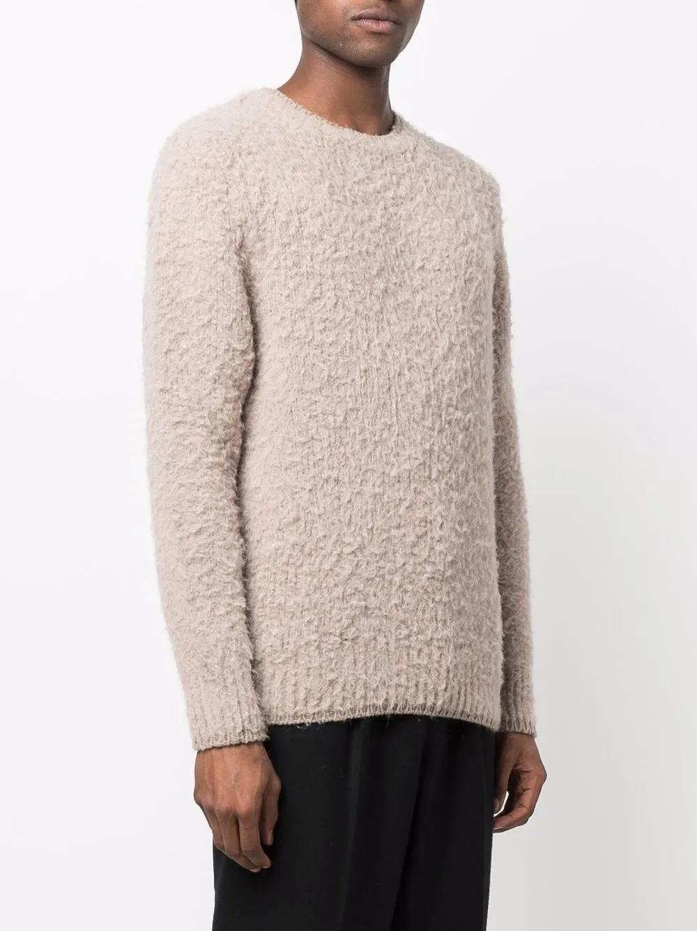 AMI PARIS Cross-Neck Wool T-Shirt