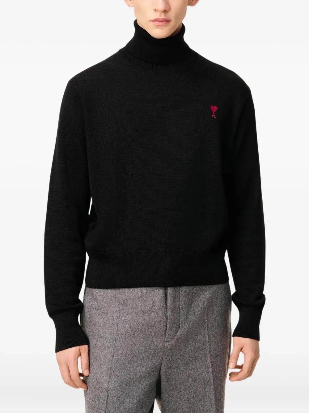 AMI PARIS Men's Turtleneck Sweater - AMI of Coeur Collection